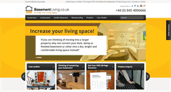Desktop Screenshot of basement-living.co.uk